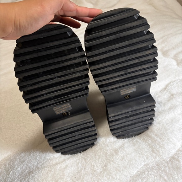 Black Platform Combat Boots - Picture 3 of 5